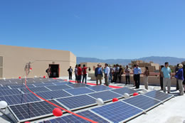 ECE Solar Panel System Ribbon Cutting Event